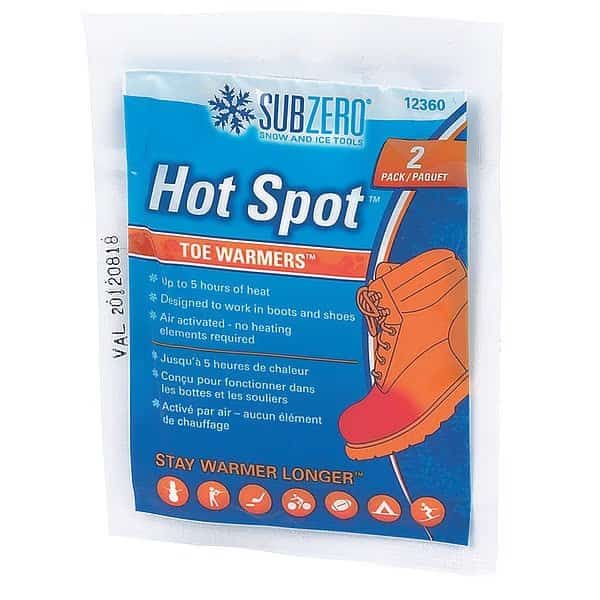 Toe Warmers, 2 x 3 In.,PK2, Mfr#: 12360, SUBZERO