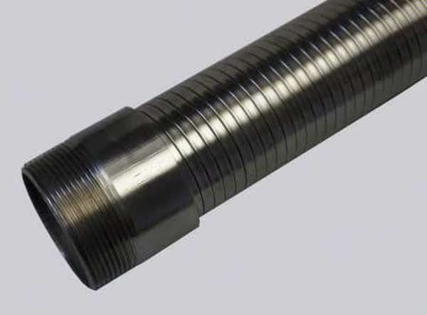 2" Dia x 192" L Interflex 304 SS Interlocked Metal Hose