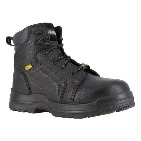 More Energy, Men's 6 in Composite Toe 6-Inch Work Boot, Black, 11, W, RK6465