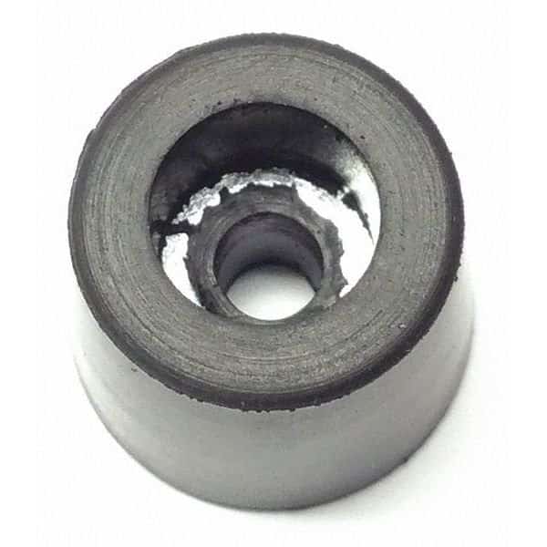 Bumper, Rubber, Black, 1/2"H x 1/2"W, PK.25