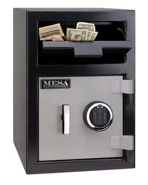 Depository Safe with Electronic 86 lb, 0.8 cu ft, Steel