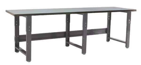 Bolted Workbenches, Stainless Steel, 117" W, 30" to 36" Height, 1600 lb., Straight