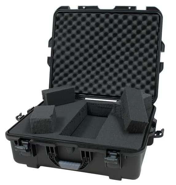 Black Protective Case, 25.1"L x 19.9"W x 8.8"D