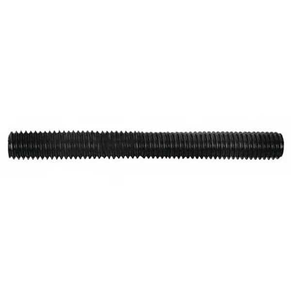 Fully Threaded Rod, 1/4"-20, Black Oxide Finish
