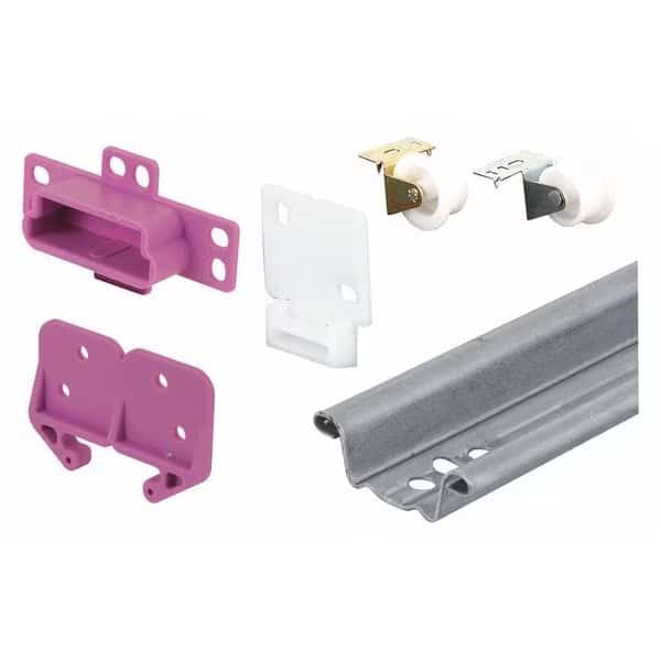 Drawer Track Repair Kit, 22-1/2 in., Steel Track, Plastic Guides (Single Pack)