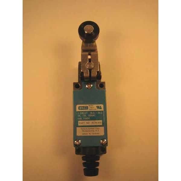 Limit Switch, Adjustable Lever, Roller, 1NC/1NO, 5A @ 250V AC, Actuator Location: Side