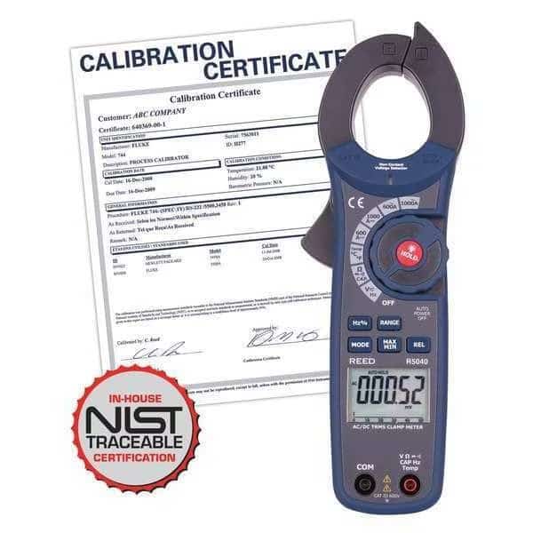 1000A AC/DC Clamp Meter w/Temperature and Non-Contact Voltage Detector