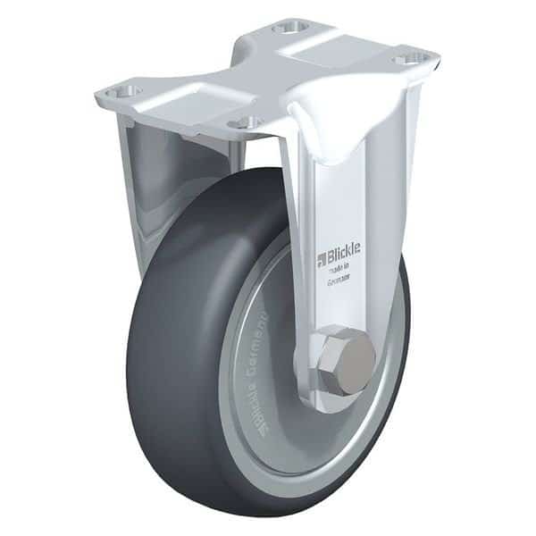 Rigid Plate Caster,TPR,4",240 lb., Mfr#: B-TPA 102KF-12, BLICKLE