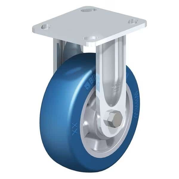 Rigid Plate Caster, PU, 8", 1250 lb.