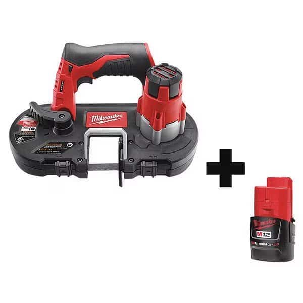 Portable Band Saw, 12V DC, 27 in Blade Length, MILWAUKEE TOOL, Mfr# 2429-20, 48-11-2420