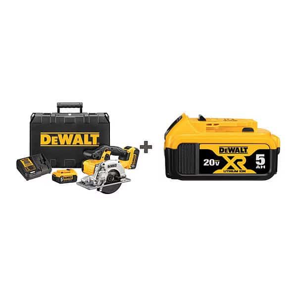 Cordless Circ Saw Kit, 5-1/2 in Blade Dia