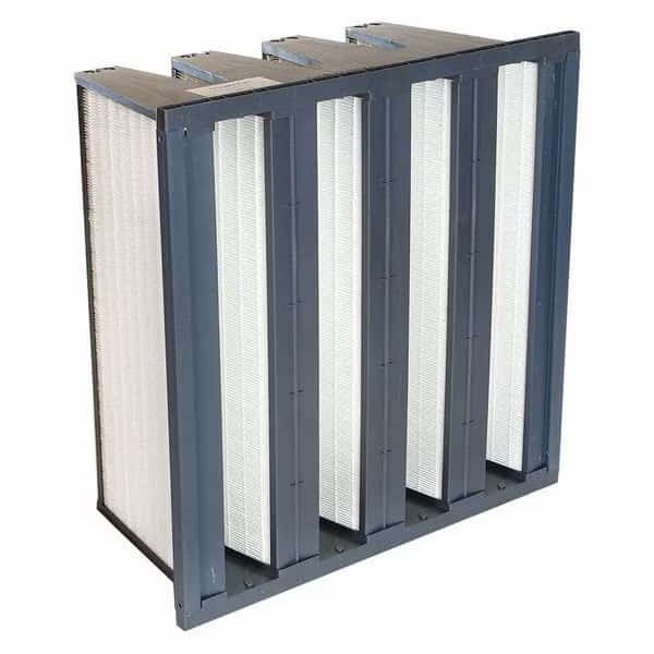 MiniPleat Filter, 4Vs, MERV16, 24"x24"x12"