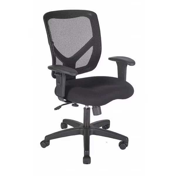 Office Chair,Mesh Adjustable Back, Mfr#: 1010461, SHOPSOL