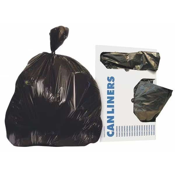 Trash Bag, 38X58, Black, 1.3Mil, Repro, PK100