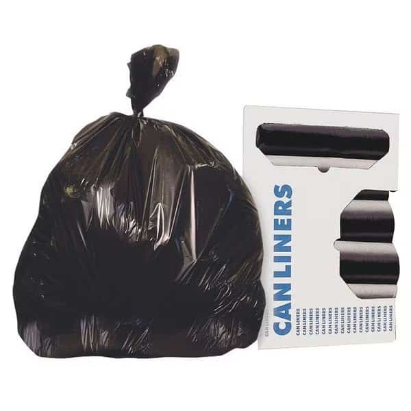 Bag, 33X40, Black, 16Mic, HDPE, PK250