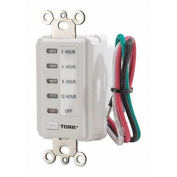 Interval Timer 12 Hr 120V White, TORK, Mfr# D212HW