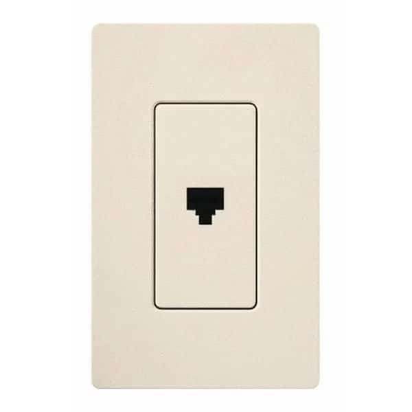 Telephone Jack, Single, Light Almond