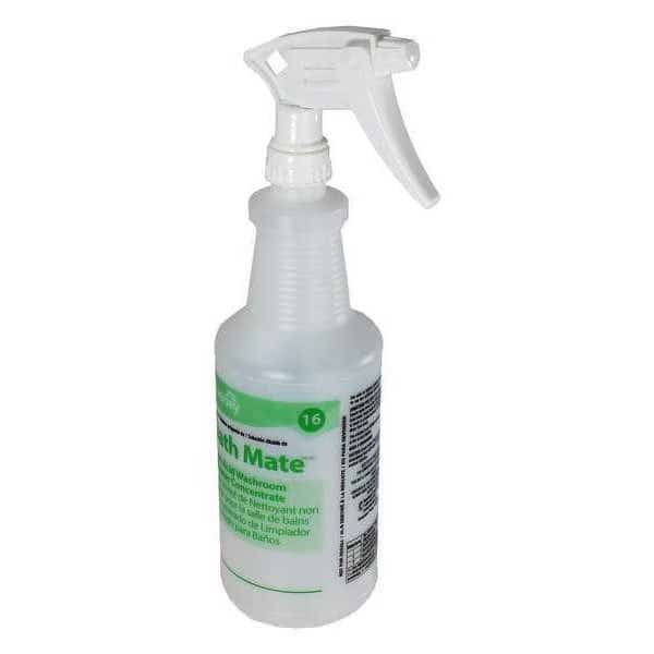 32 oz. Clear, Preprinted Trigger Spray Bottle, 12 Pack, DIVERSEY, Mfr# 130260
