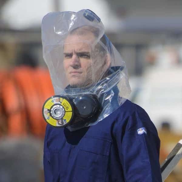 SCape Disposable Emergency Escape Hood, PAPR System, 30 min Escape Duration, Polyethylene Hood