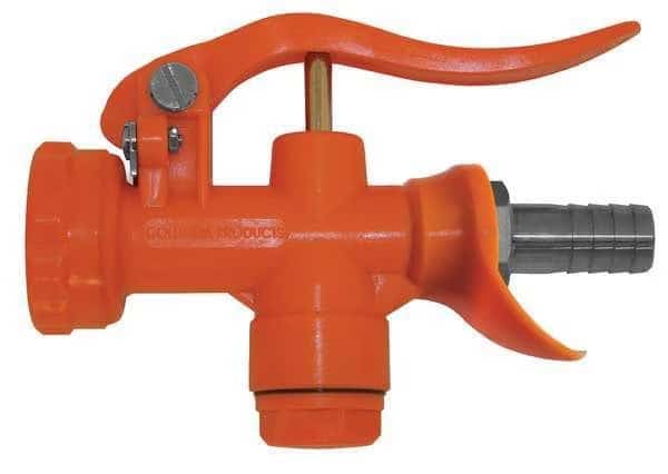 Pistol Grip Spray Nozzle, 3/4" Female, 100 psi, 12 gpm, Safety Orange