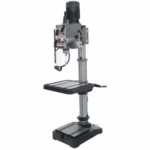 Floor Drill Press, Geared Head Drive, 2 hp, 230V AC V, 20 in Swing, 12 Speed