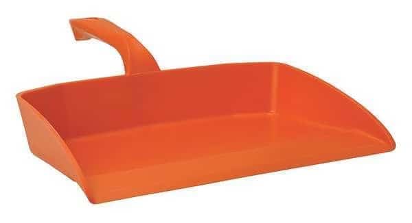 Hand Held Dust Pan, Orange, Polypropylene