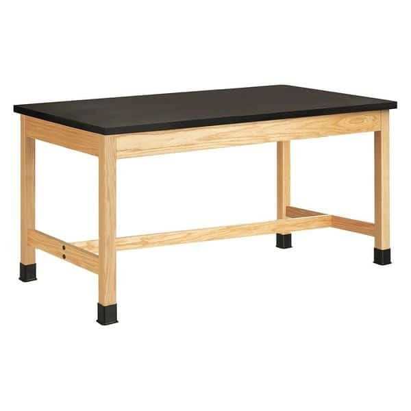 Tbl,Plain Apron,Epxy Top,42"x72"x30",Oak, Mfr#: P7406K30S, DIVERSIFIED SPACES