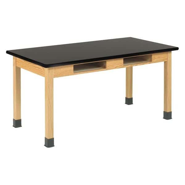 Compartment Table,Plastic Top,36"x54", Mfr#: C719LBBK30N, DIVERSIFIED WOODCRAFTS