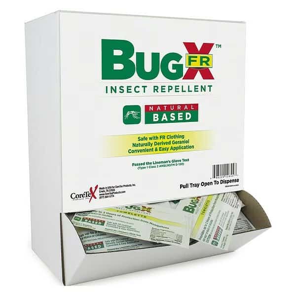 Insect Repelent,No DEET,Lotion Wipe,PK50, Mfr#: 18-850, BUGX