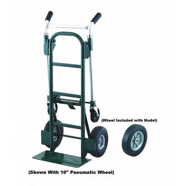 Hand Truck, Steel, Convertible, Dual Handle, HARPER, Mfr# DTB6035P
