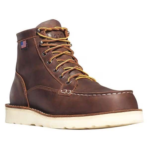 Men's 6-Inch Work Boot, 8 D, Steel Toe, 6" H, Brown, 15564