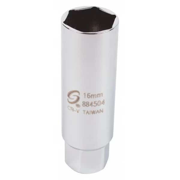 3/8" Drive, 16mm Metric Socket, Thin Wall Spark Plug 16mm, 3/8