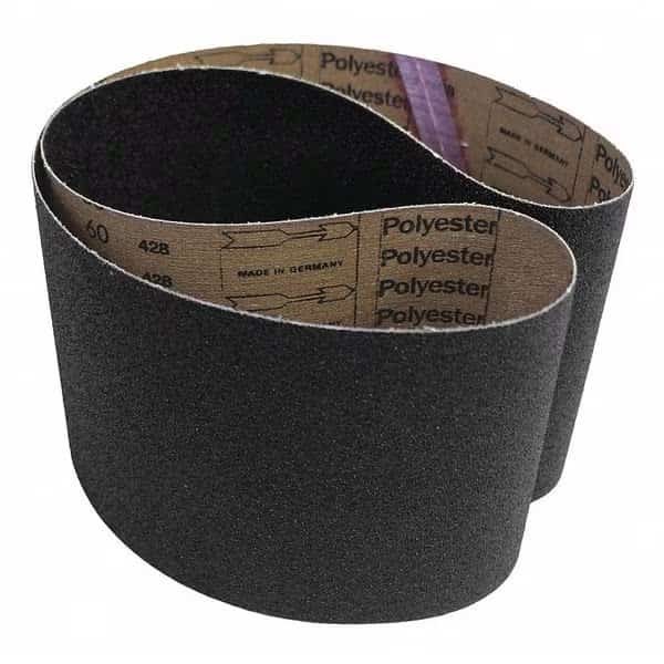Abrasive Belt, 36 Grit, SC, 6 x 48", PK10, 6" W, 48" L, Coated, Silicon Carbide, 36 Grit, Very Coarse