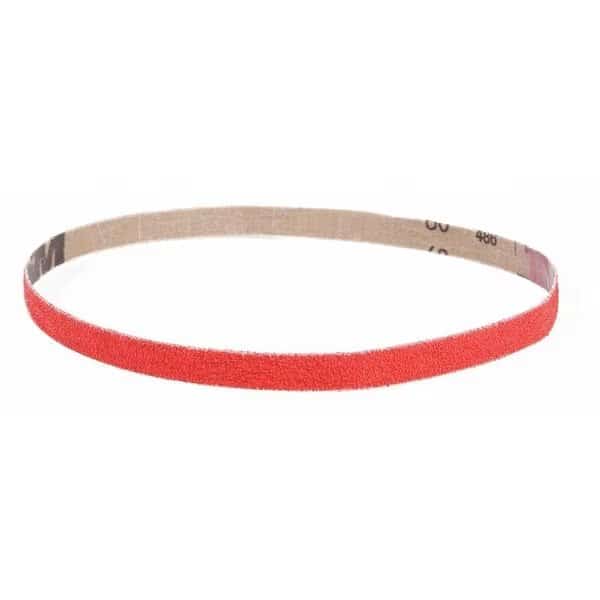 Abrasive Belt, 50 Grt, Ceramc, 1/4x18", PK20, 1/4" W, 18" L, Coated, Ceramic, 50 Grit, Coarse, XK870X