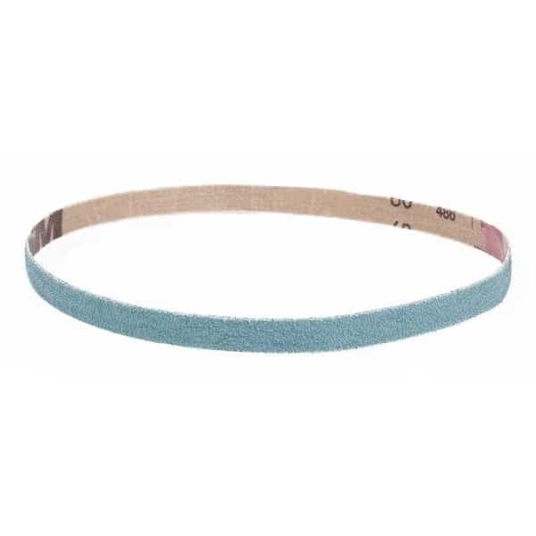 Abrasive Belt, 60 Grit, Zirc, 1/2x24", PK20, 1/2" W, 24" L, Coated, Zirconia, 60 Grit, Medium, ZK713X