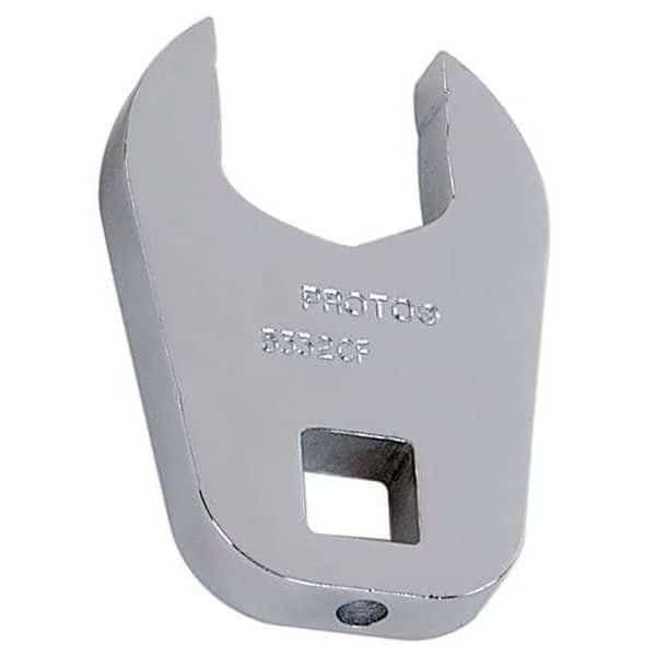 1/2" Drive, SAE 1" Crowfoot Socket Wrench, Open End Head, Full Polish Finish, Proto, Mfr#: J5332CF