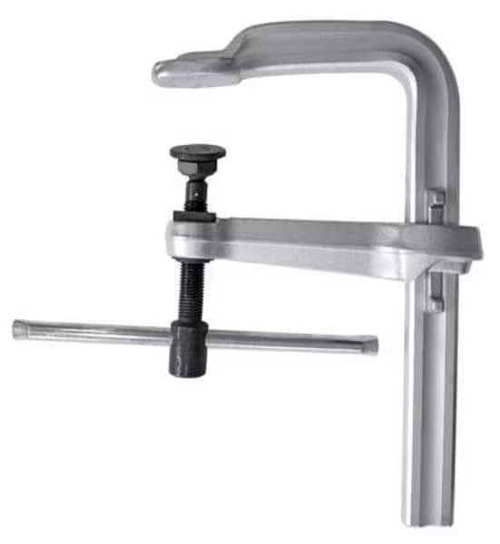 18 in Bar Clamp, Tempered Drop-Forged Steel Handle and 8 in Throat Depth