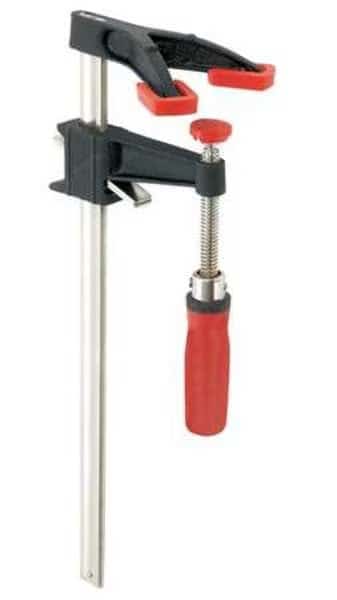 12 in Bar Clamp, Wood Handle and 3 1/2 in Throat Depth