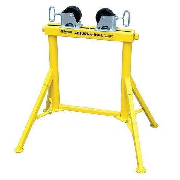 Roller Head Pipe Stand, 1/2 to 36 In.
