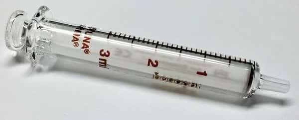 Reusable Glass Syringe,Glass Luer,3 mL, Mfr#: 7.102-29, AIR-TITE