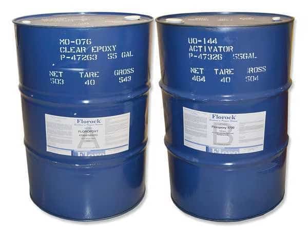 220 gal Floor Resin 4700 Kit, Gloss Finish, Clear, 100% Solid Base