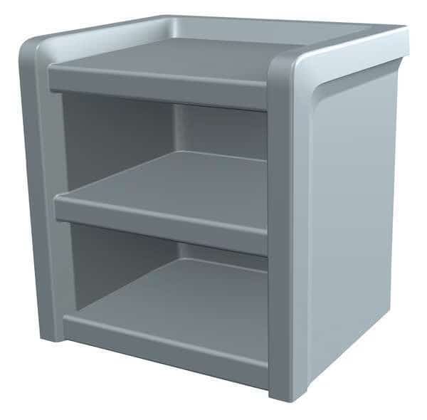 Nightstand, Black, 21"H x 18"L x 21"W