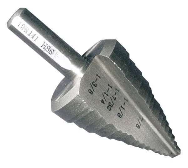 HSS Step Drill Bit 5 Sizes, 7/8-1-3/8"