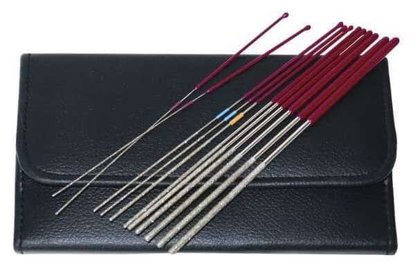 Round Micro Files, 12 Pieces, 5"L