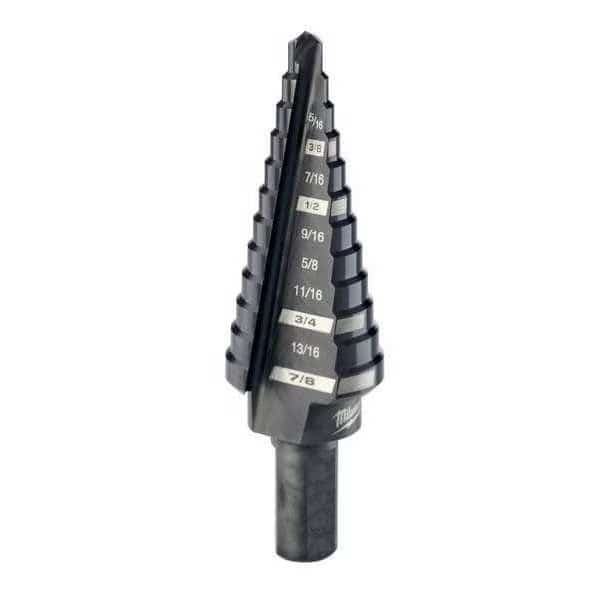 No. 4 Step Drill Bit, 3/16" - 7/8" by 1/16"
