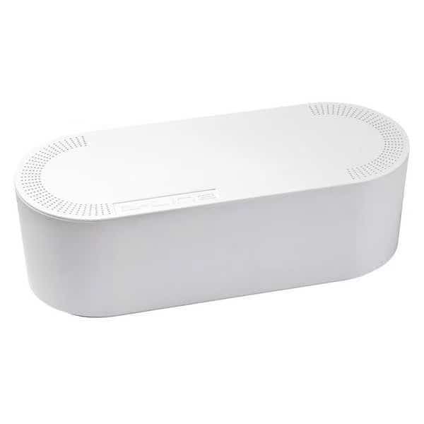 Cable Protector, 5-1/4 in H, 16-1/4 in L, 6-1/2 in W, 1 Channel, ABS, White