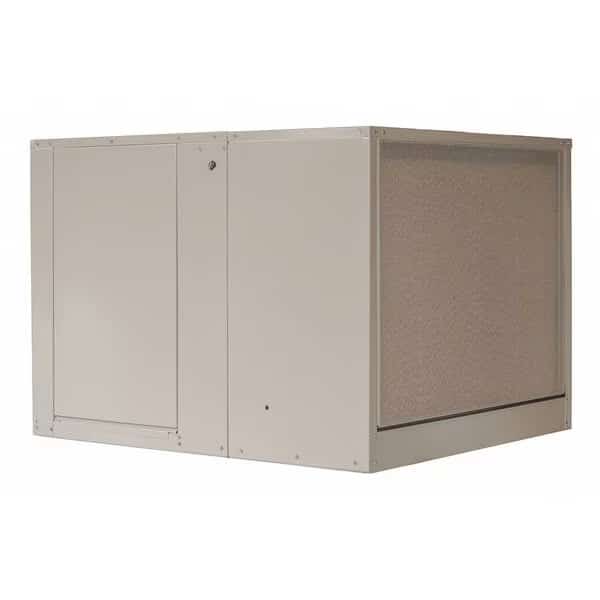 Ducted Evaporative Cooler 7,000 cfm, 2300 sq. ft., 7 gal, 1 HP, Belt Drive, 20" Blade Dia.