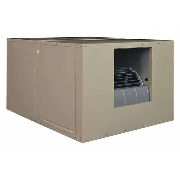Ducted Evaporative Cooler 5,000 cfm, 1800 sq. ft., 7 gal, 3/4 HP, Belt Drive, 16" Blade Dia.