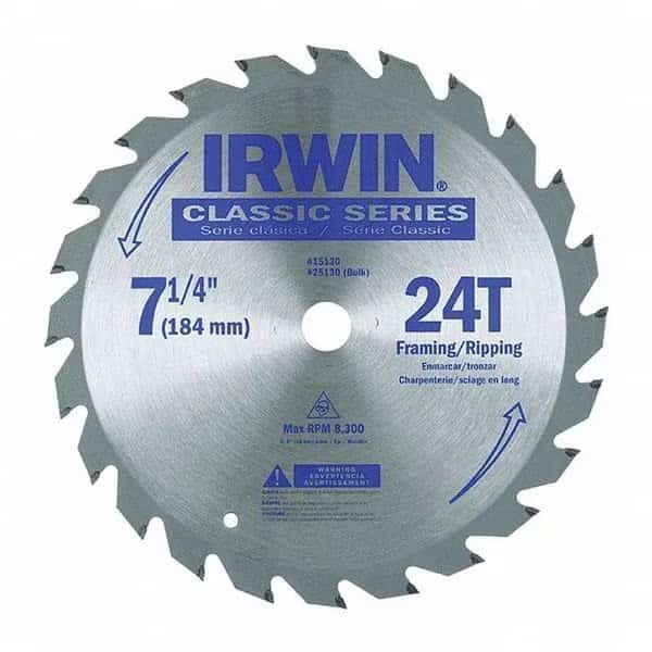 7-1/4" Circular Saw Blade, Steel, PK25