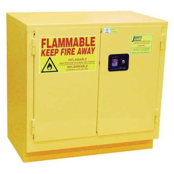Flammable Safety Cabinet,22 gal.,Yellow, Mfr#: BK22, JAMCO
